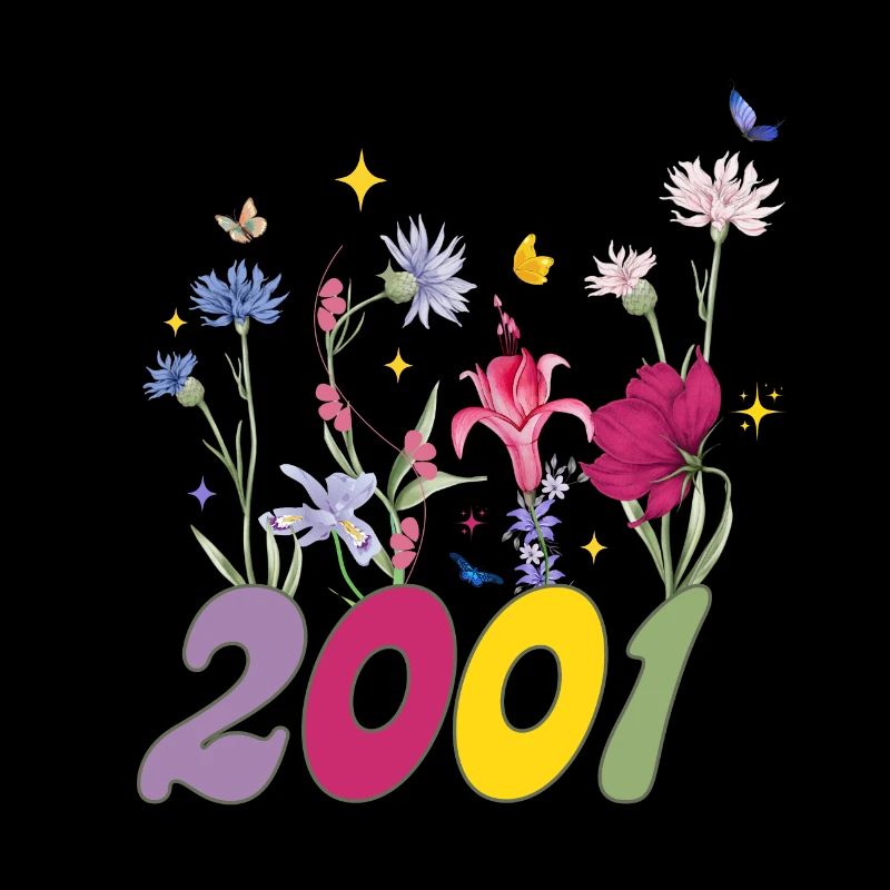 Année de naissance 2001 fleurs sauvages