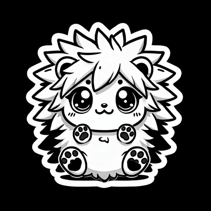 Fluffy Hedgehog - Cute and Cuddly