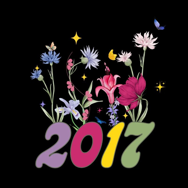 Geburtsjahr 2017 Wildblumen
