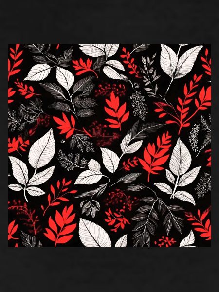 red foliage pattern