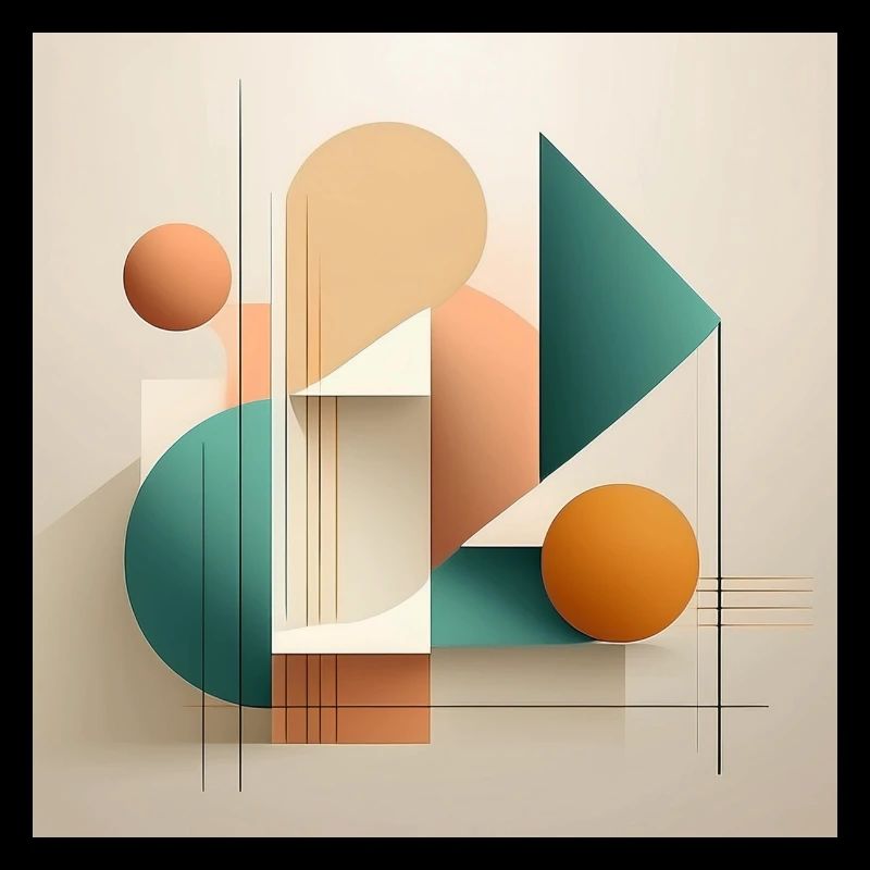 Modern Geometric Abstract Art Design