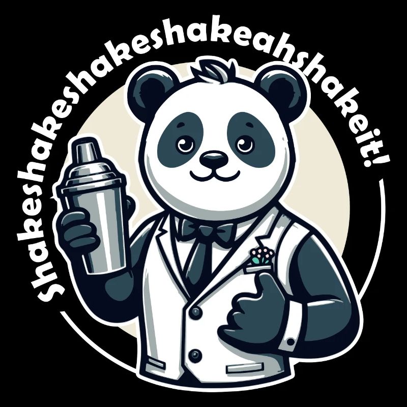 Bartender Panda Bear Shaker