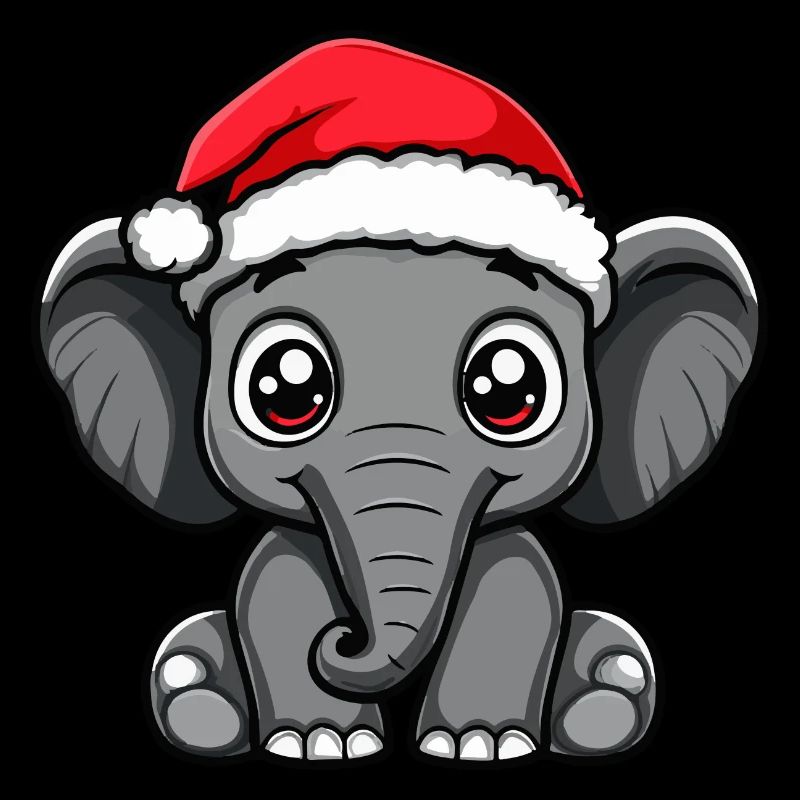 Mammouth Noël mignon