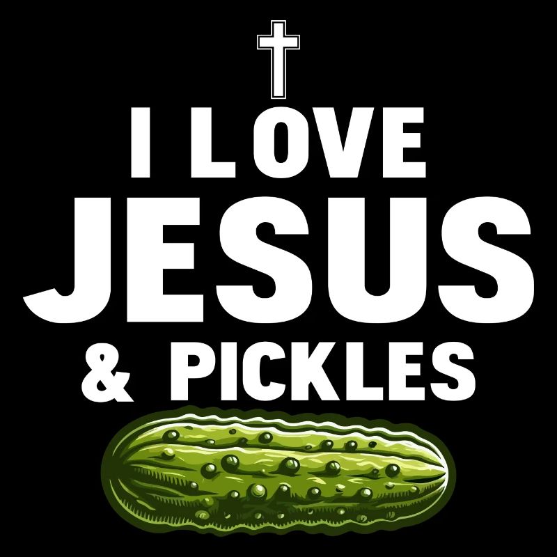 J’aime Jésus & Pickles Cornichon Vegan Concombre