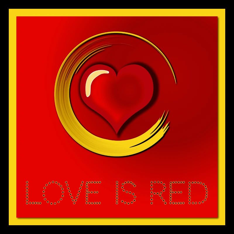 Herz - Love is red
