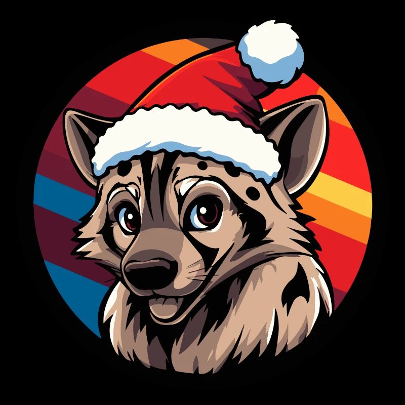 Hyäne Weihnachten Tier