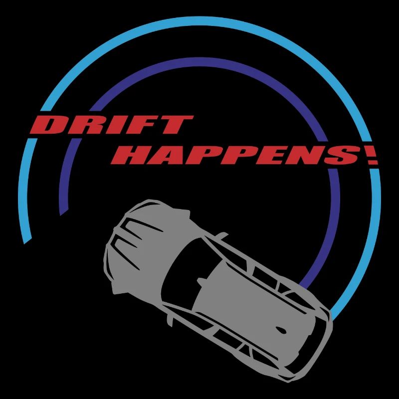 "drift happens!" Logo