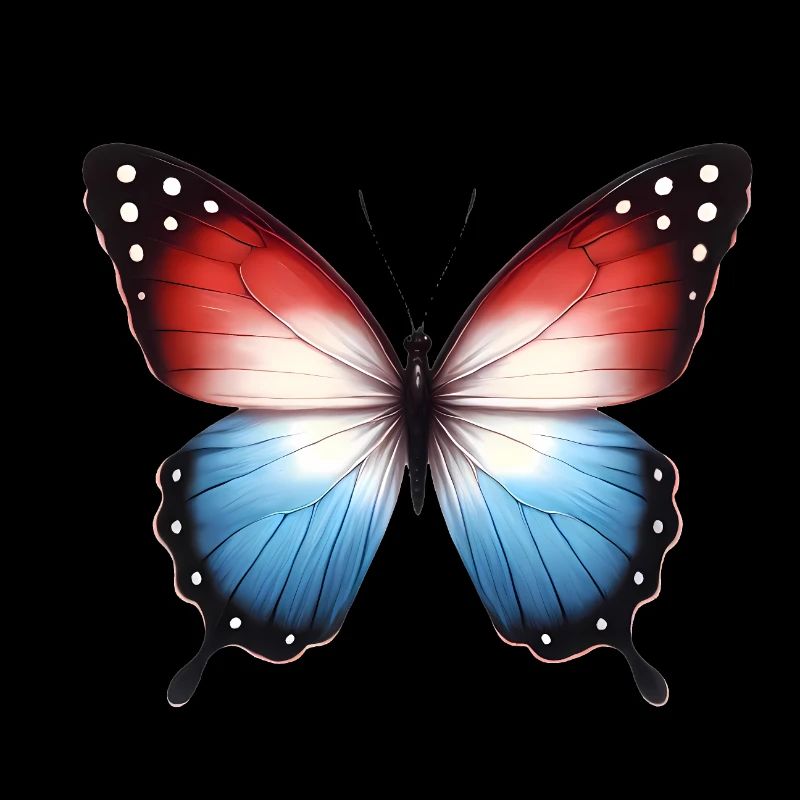 Conception du drapeau papillon patriotique