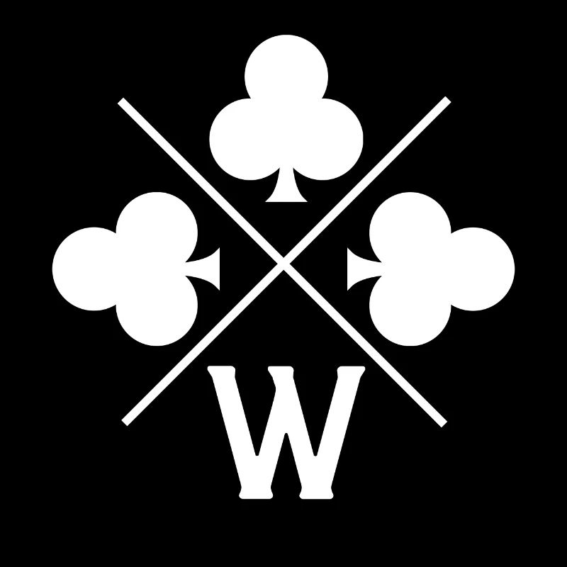 Glücksklee mit Buchstabe