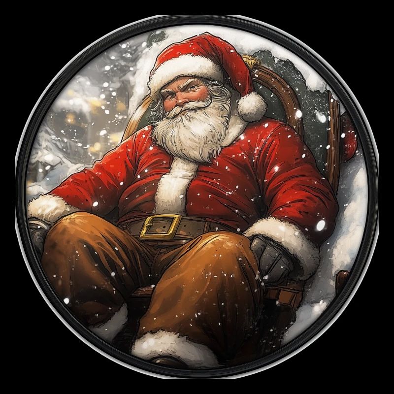 Père Noël douillet : Reposez-vous avant les vacances