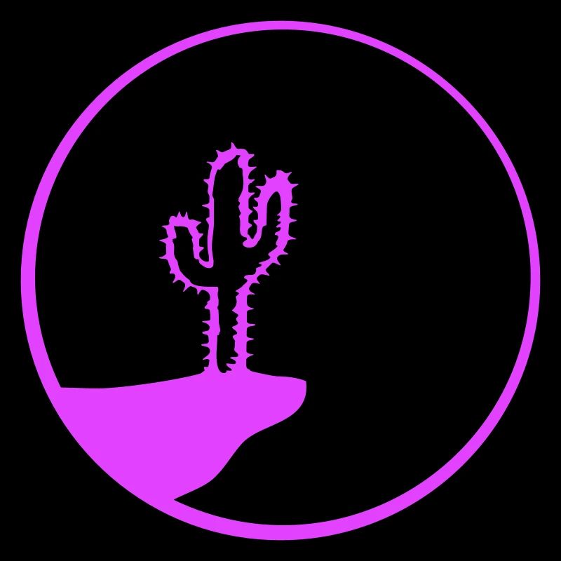 Cactus Moon Evening Mountain Cliff Night Cacti Desert