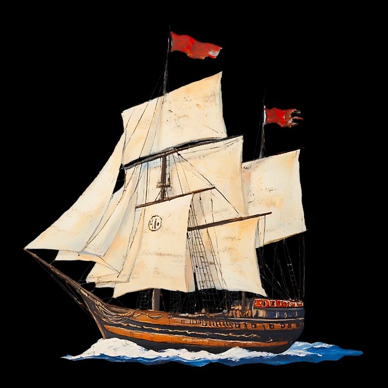 Sous voile blanche vers le soleil du soir