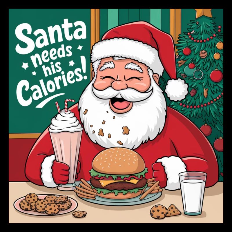Santa’s Cheat Day - Funny Christmas Design