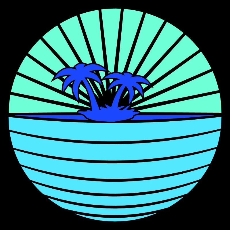 Palm Tree Island Tree Plage Vacances Noix de Mer Cool