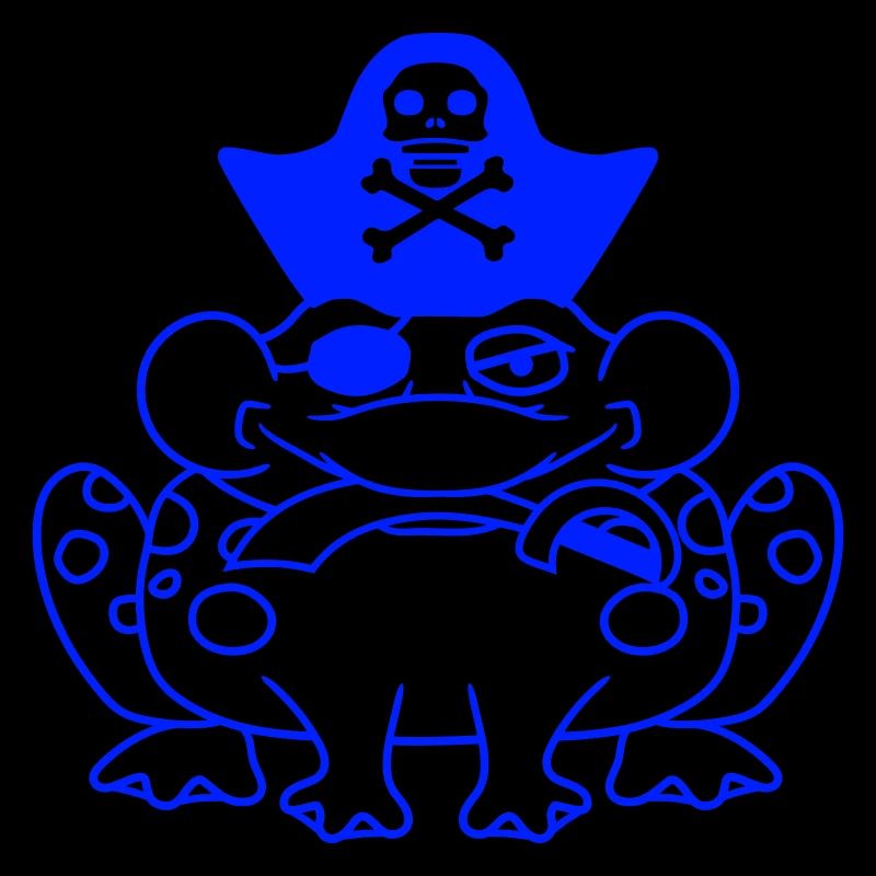 Frog Captain Cap Toad Funny Comic Cartoon