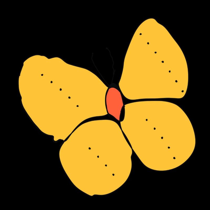 Ein Gelber Schmetterling