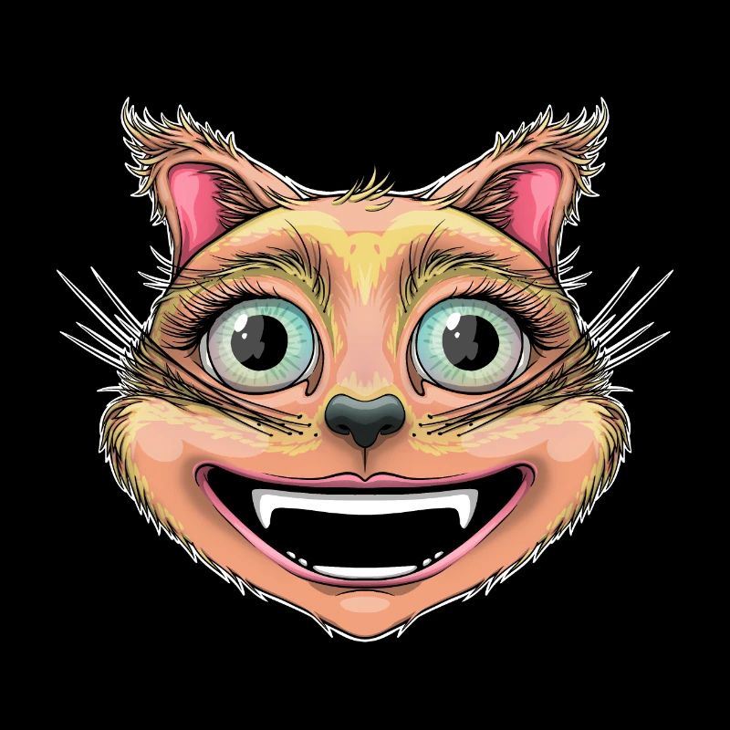 chat roux heureux