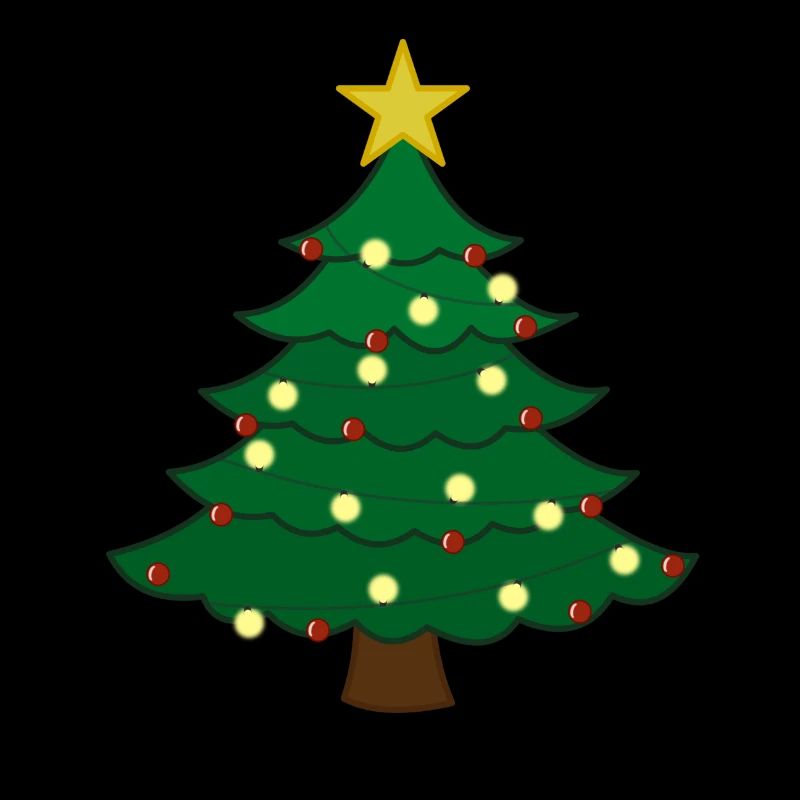 Glücklicher Weihnachtsbaum