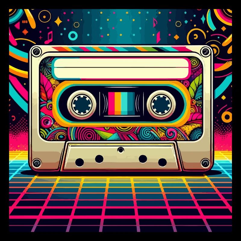 Retro cassette vibes