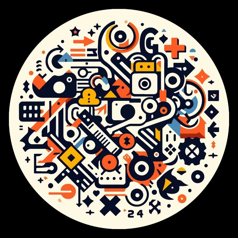 Abstract Symphony of Technology