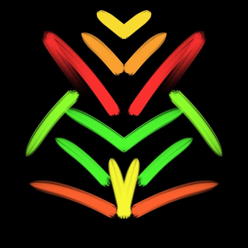 Abstract art with lines in patterns