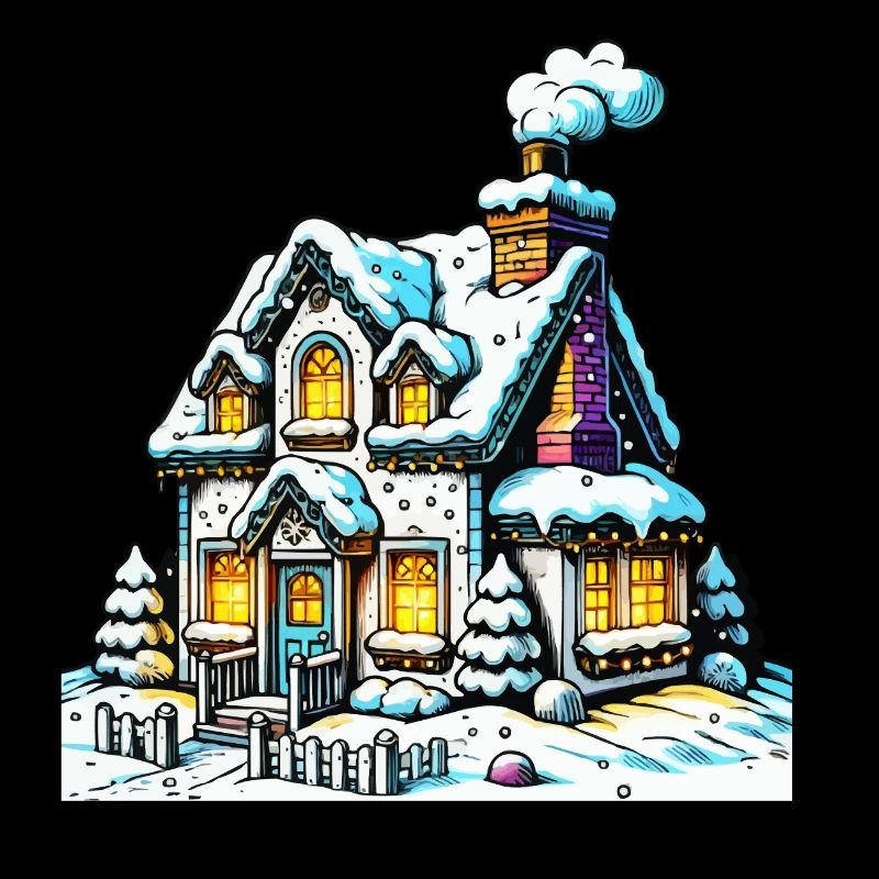 Maison Noël d’hiver