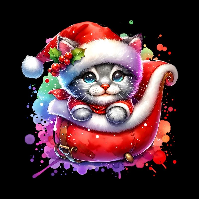 Chat mignon Noël