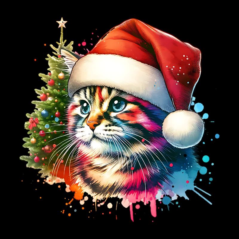 Chat mignon Noël