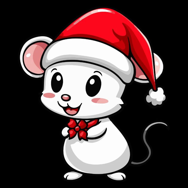 Souris Noël Mignon
