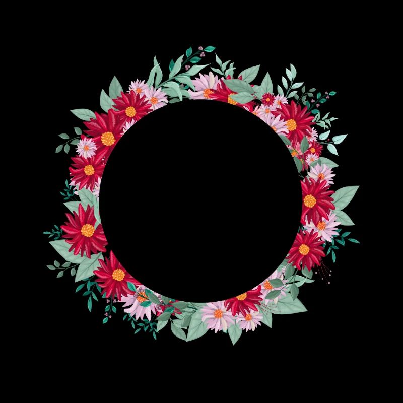 Buchstabe e Blumenkranz