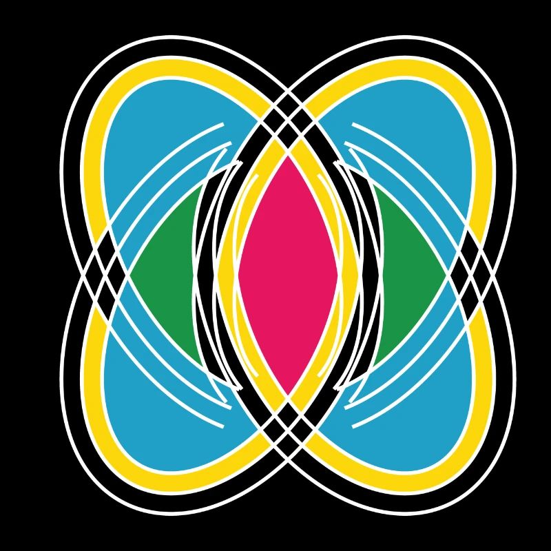 Abstract with different colors and patterns