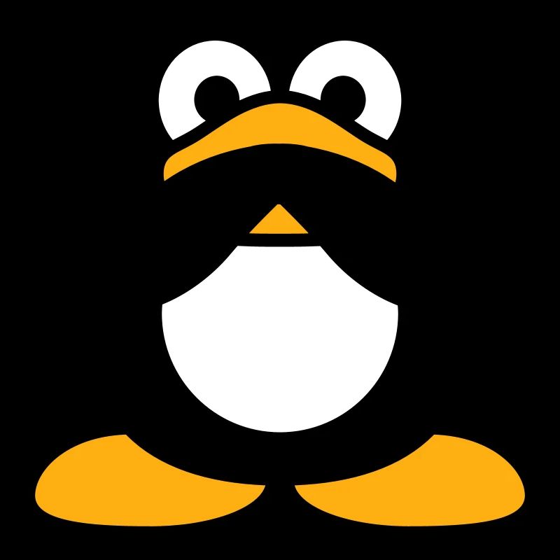 Pingouin Rien parlant Mains silencieuses Couvrant la bouche