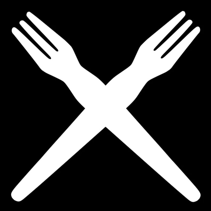 Fourchette à frites croisée