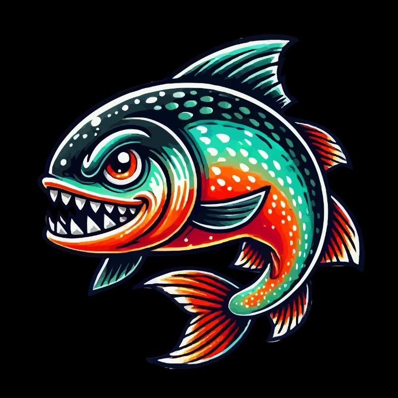 bande dessinée de piranha