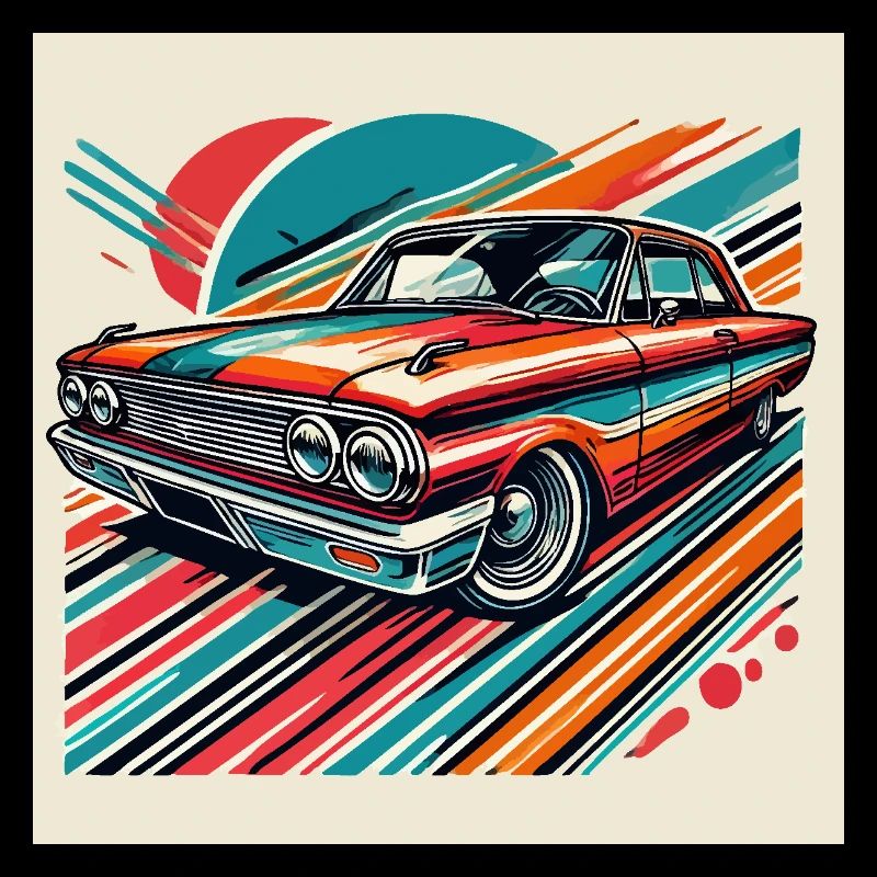 Retro classic car