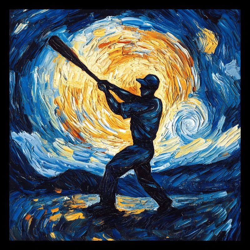 Baseball Player Van Gogh