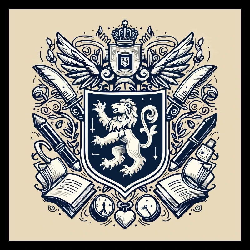 Coat of arms with a lion