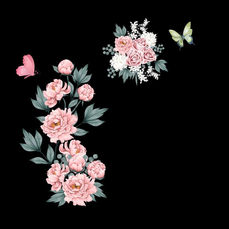 Buchstabe g rosa Blumen