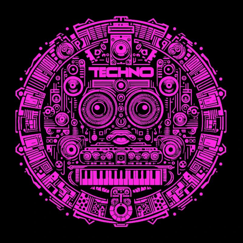Techno Music Logo