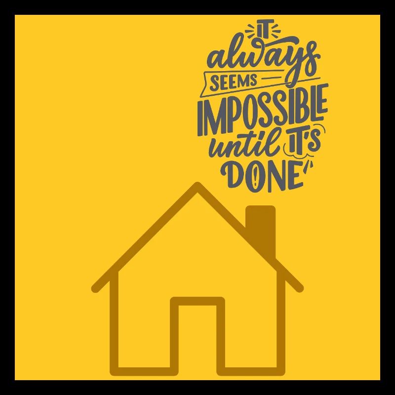 "It Always Seems Impossible Motivational Quote"