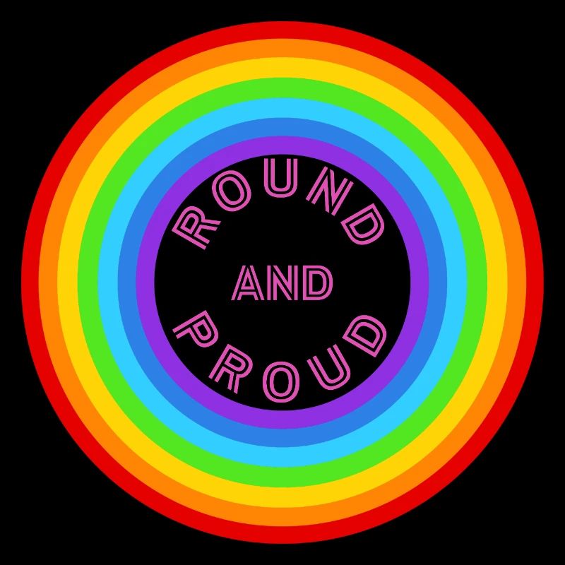 Round and proud! LGBTQ+, CSD, Rainbow
