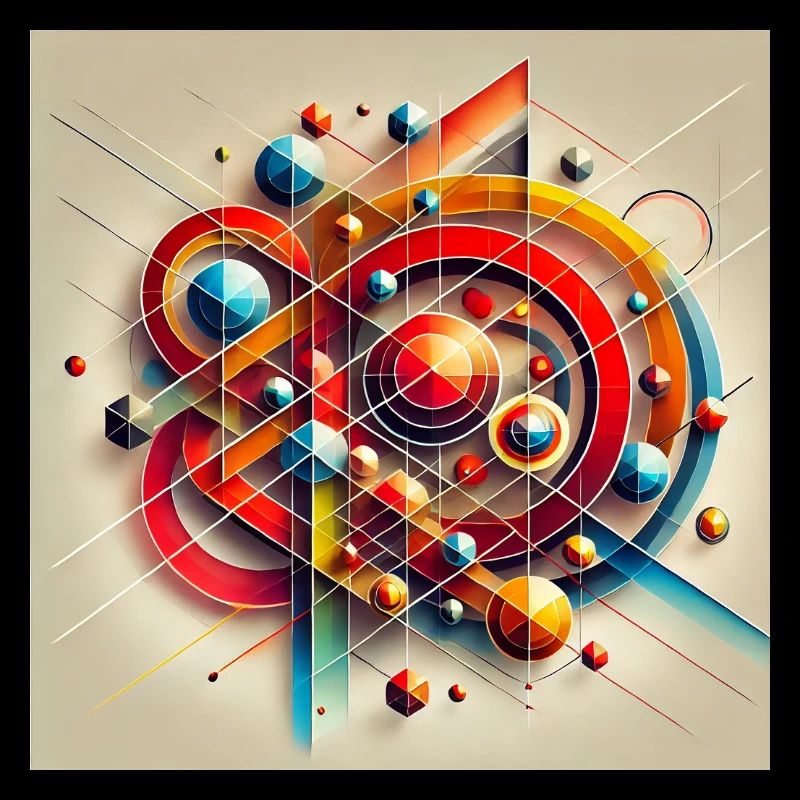 Explosion de couleurs des formes