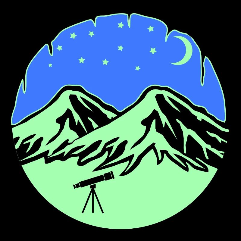 Starry Sky Mountains Telescope