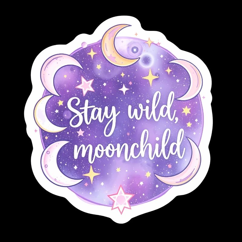 Mystisches Mondkind Himmlische Boho Astrologie