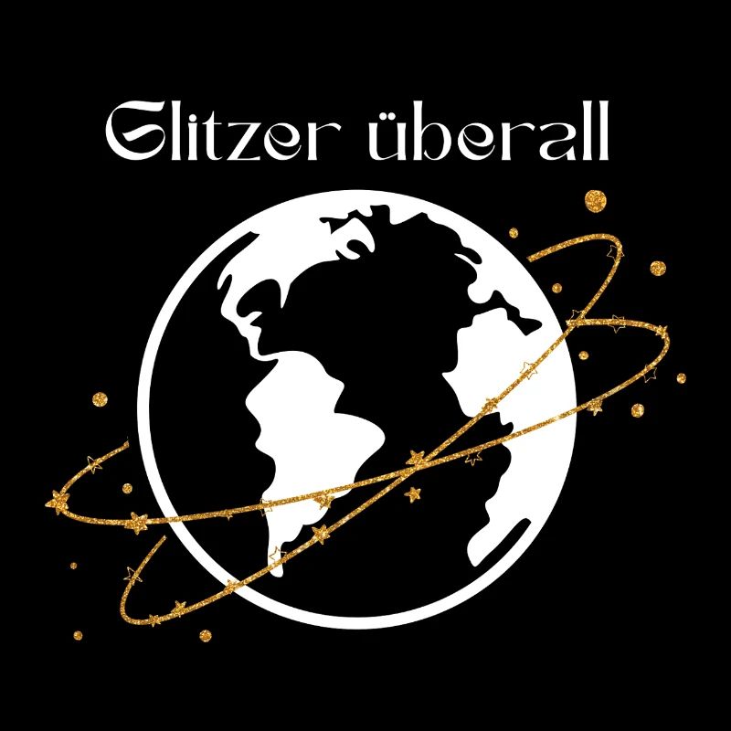 Glitter Everywhere - Conception de chemise globe scintillante