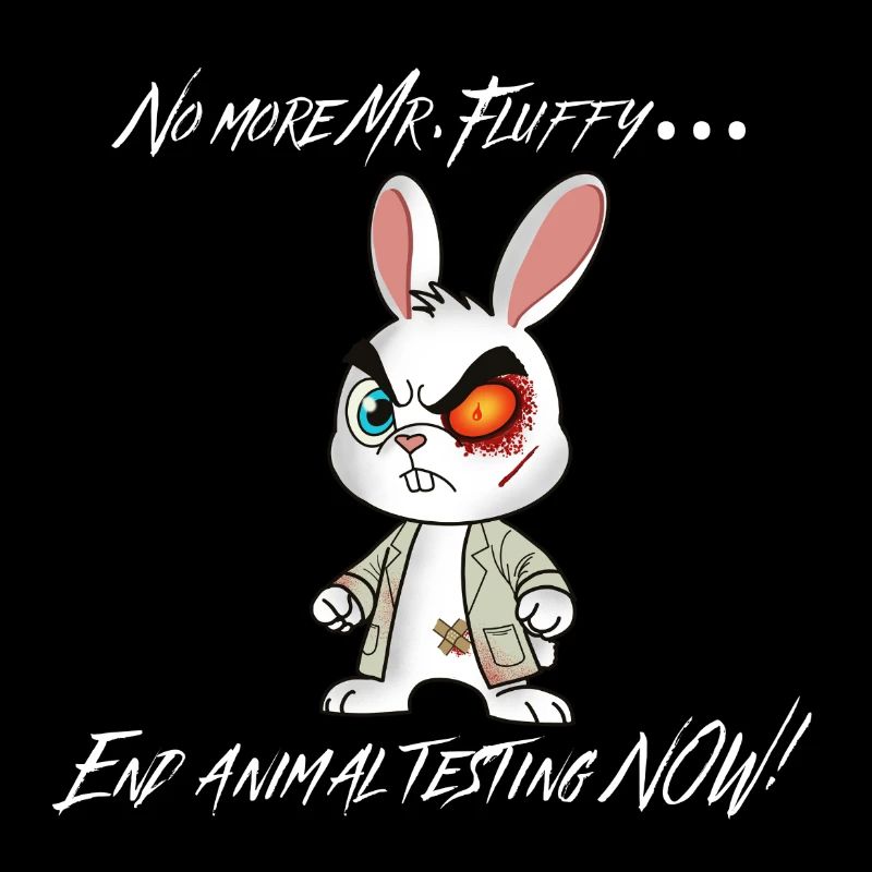 No more mr. Fluffy - End animal testing now!