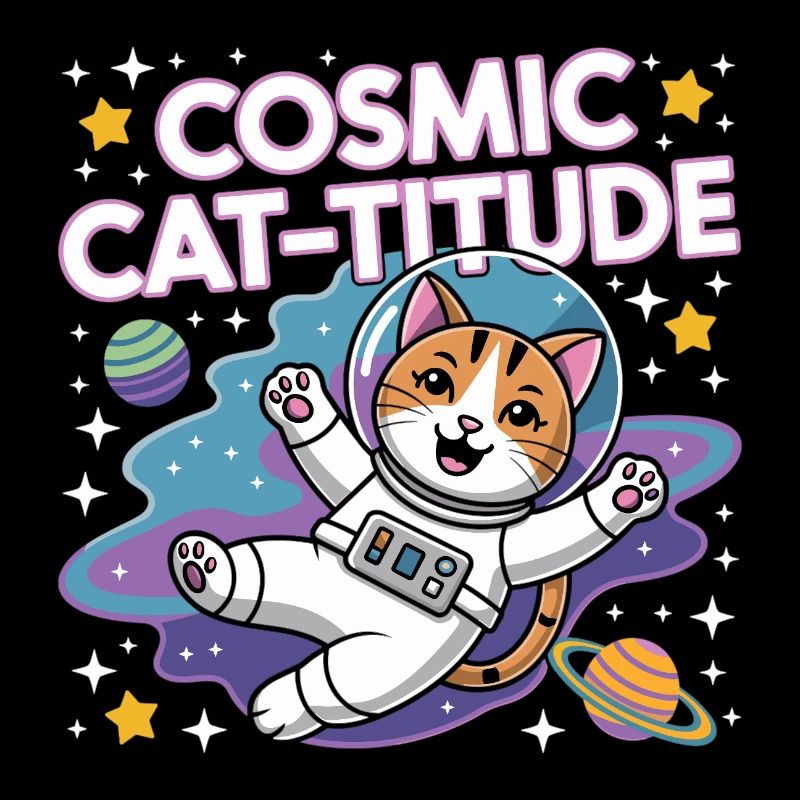 Chat Cosmique – Pouvoir Intergalactique du Chat