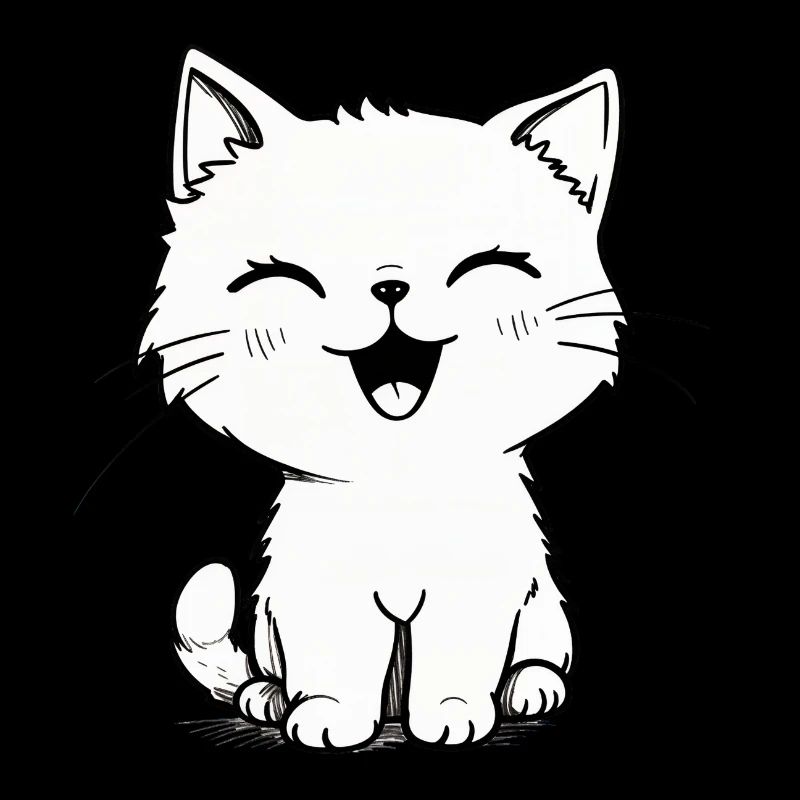 A happy kitten