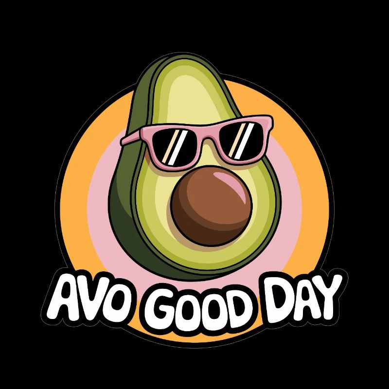Avo Good Day – Funny Avocado Cartoon