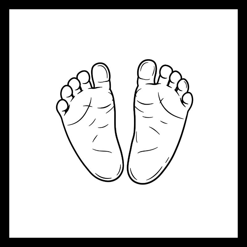 Mignons petits pieds de bébé - Un miracle de la nature